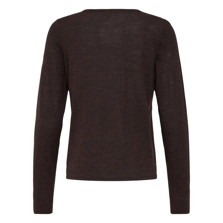 Fransa Woolina Sweater Hot Fudge Melange