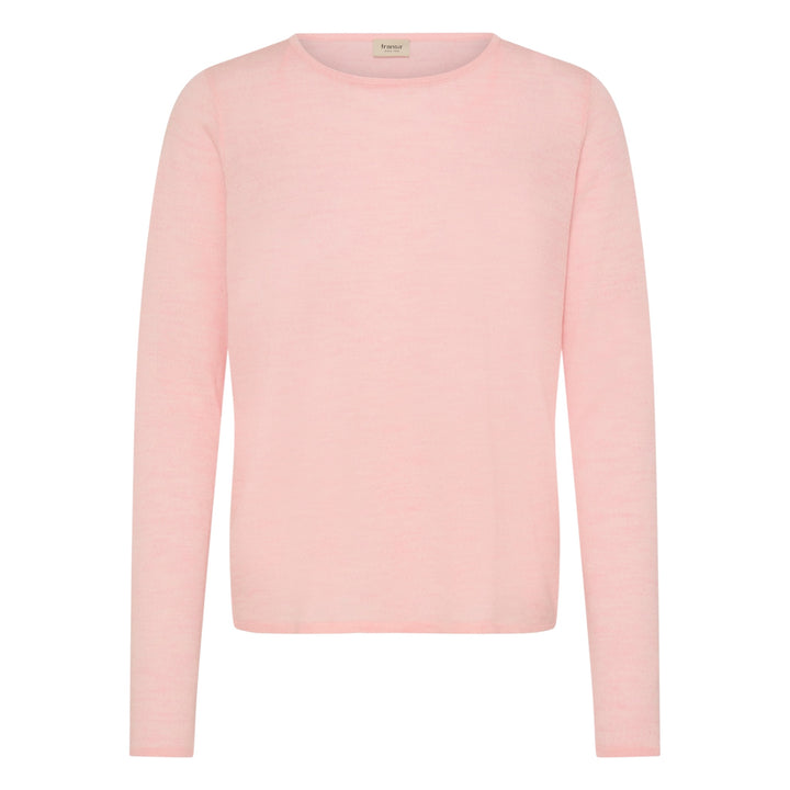 Fransa Woolina Sweater Silver Pink Melange