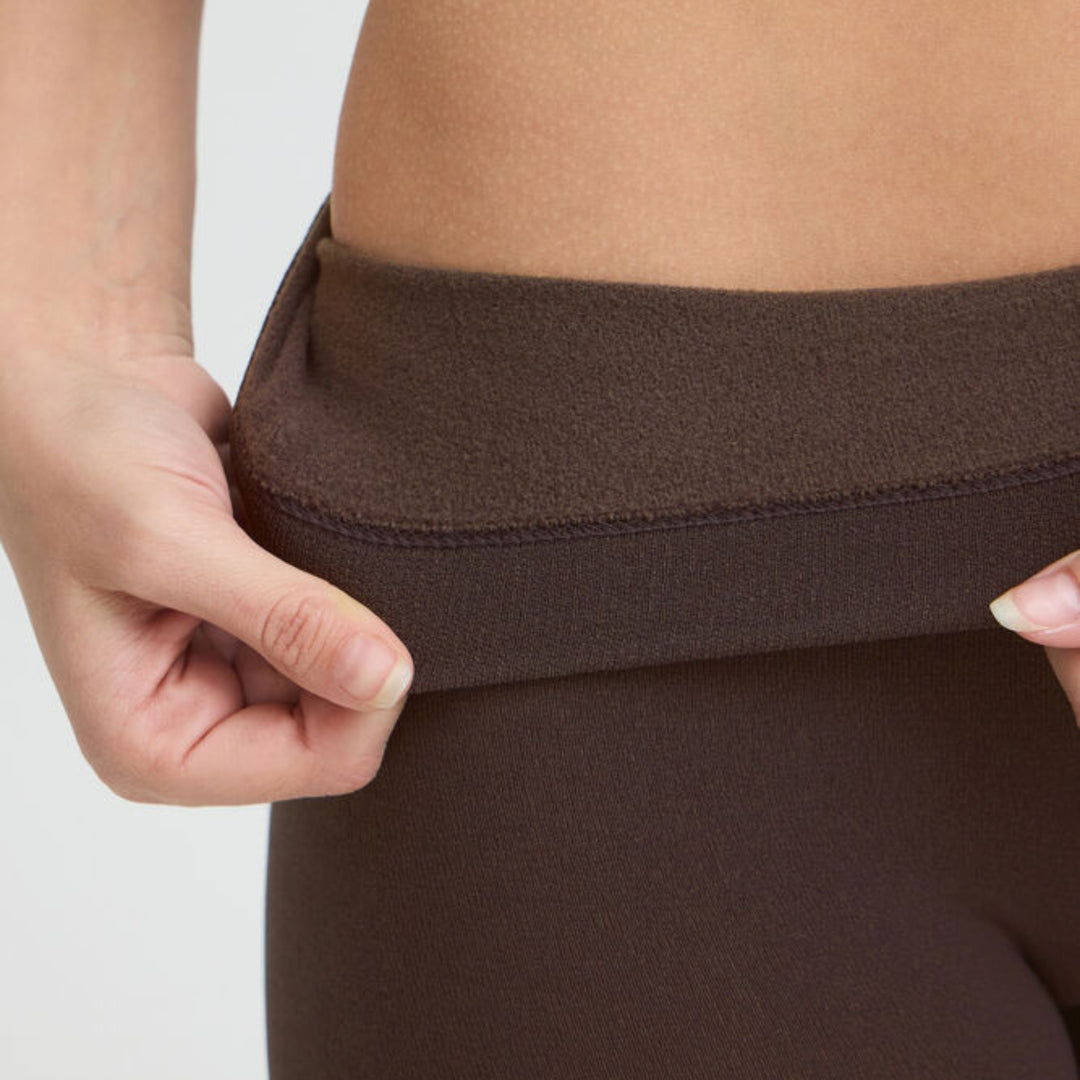 Fransa Zermo Thermal Winter Tights Brown