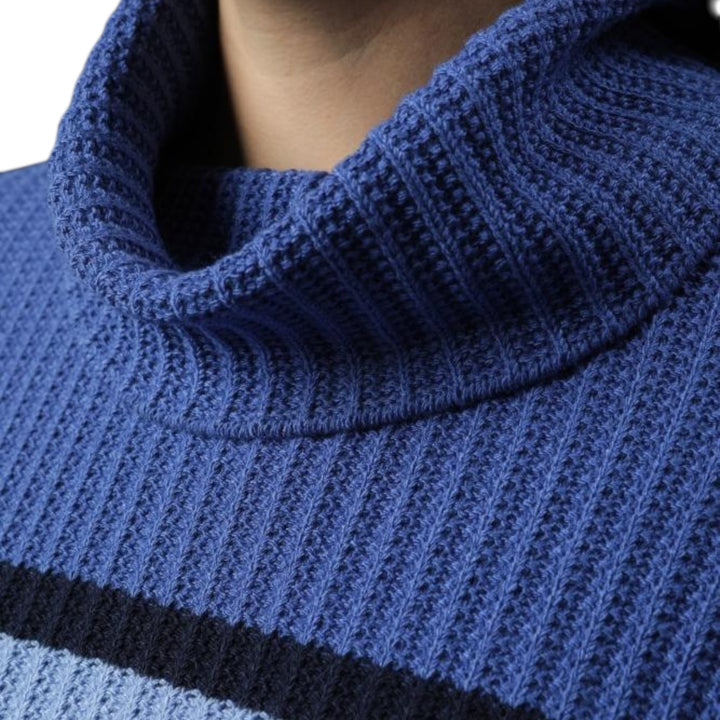Gollehaug Striped Sweater Blue
