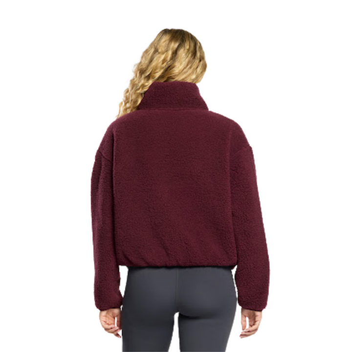 Gym + Coffee Industry Fleece High Collar Jacket Cherry Crush
