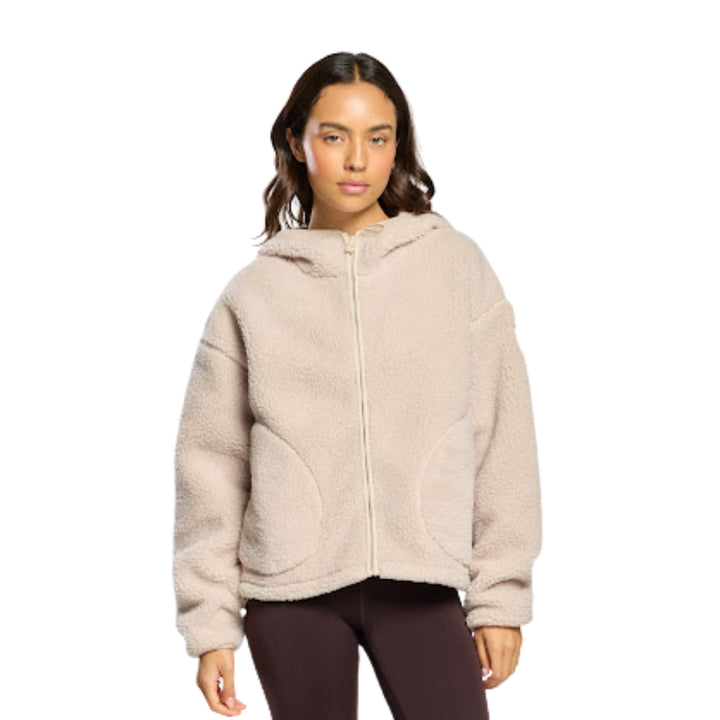 Gym + Coffee Industry Hooded Full Zip Natural
