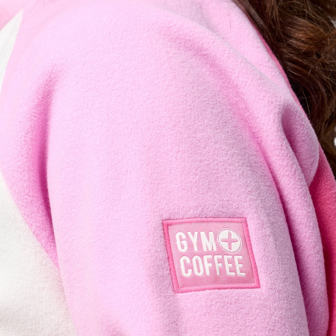 Gym + Coffee Snap Polar Fleece Cotton Candy