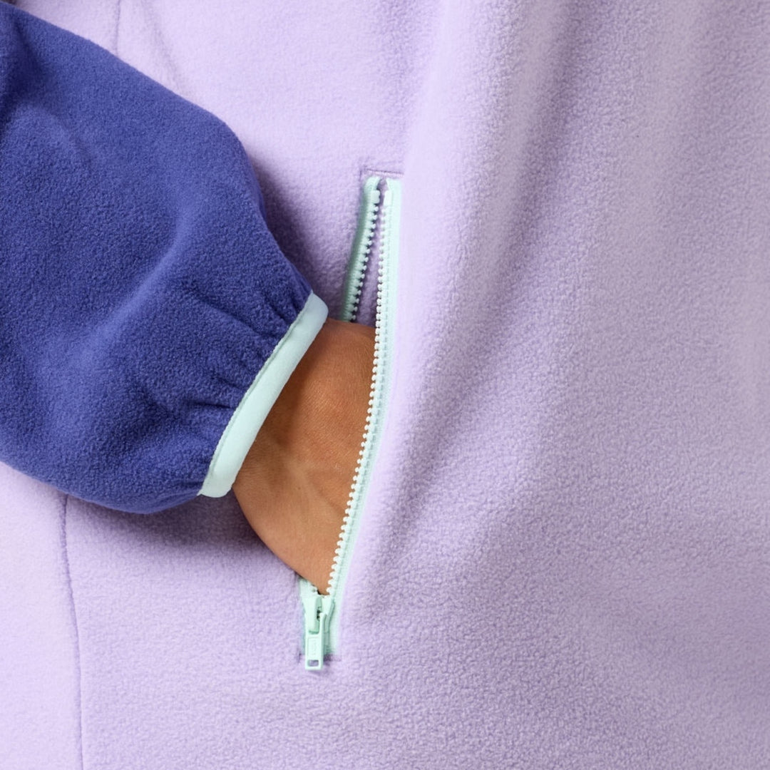 Gym + Coffee Snap Polar Fleece Lilac