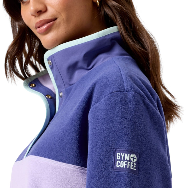 Gym + Coffee Snap Polar Fleece Lilac