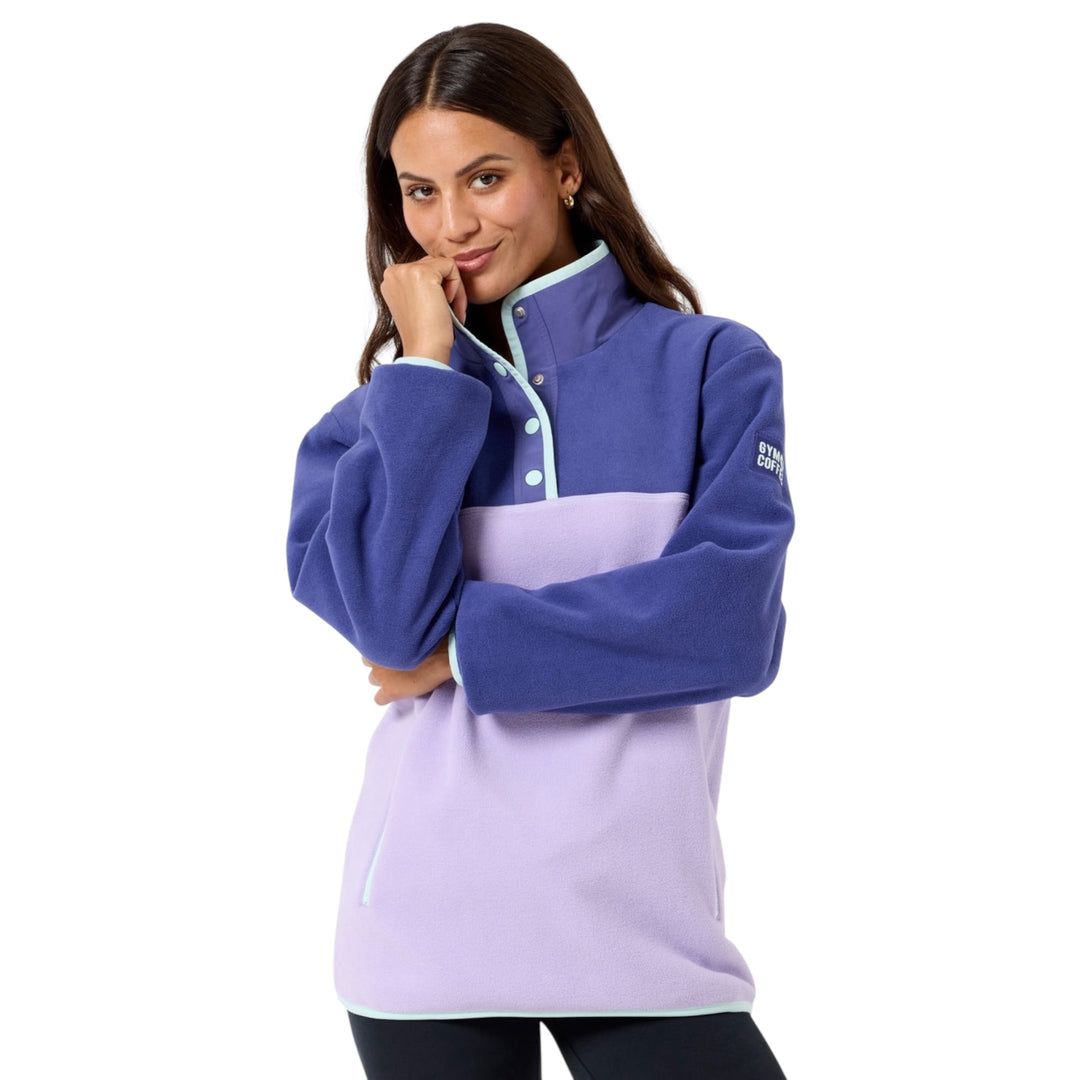 Gym + Coffee Snap Polar Fleece Lilac