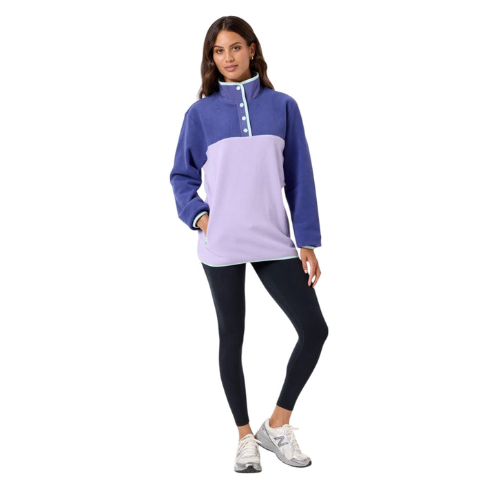 Gym + Coffee Snap Polar Fleece Lilac