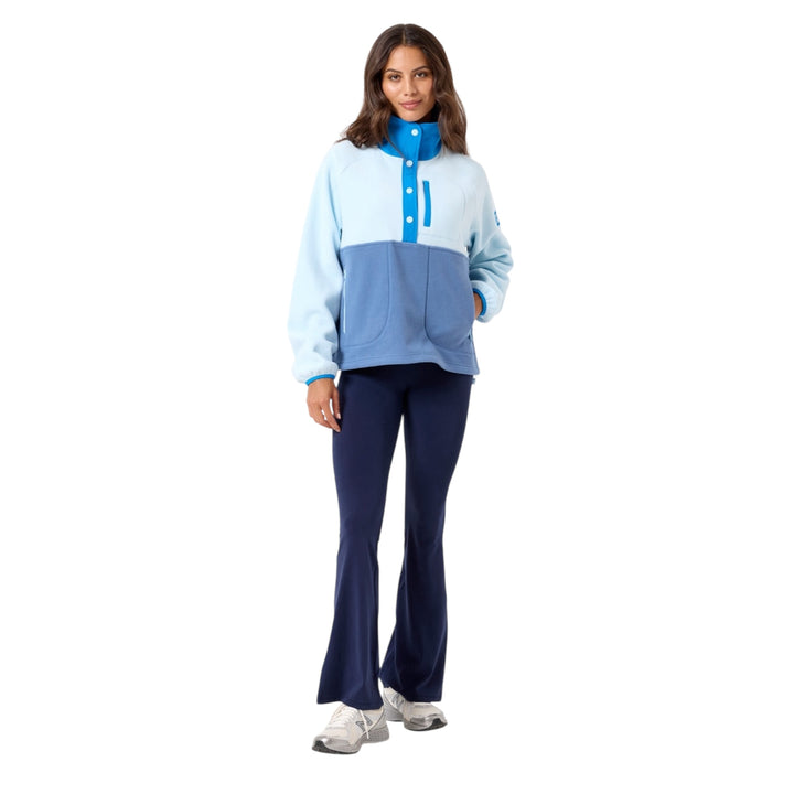 Gym + Coffee Snap Polar Fleece Oasis Blue