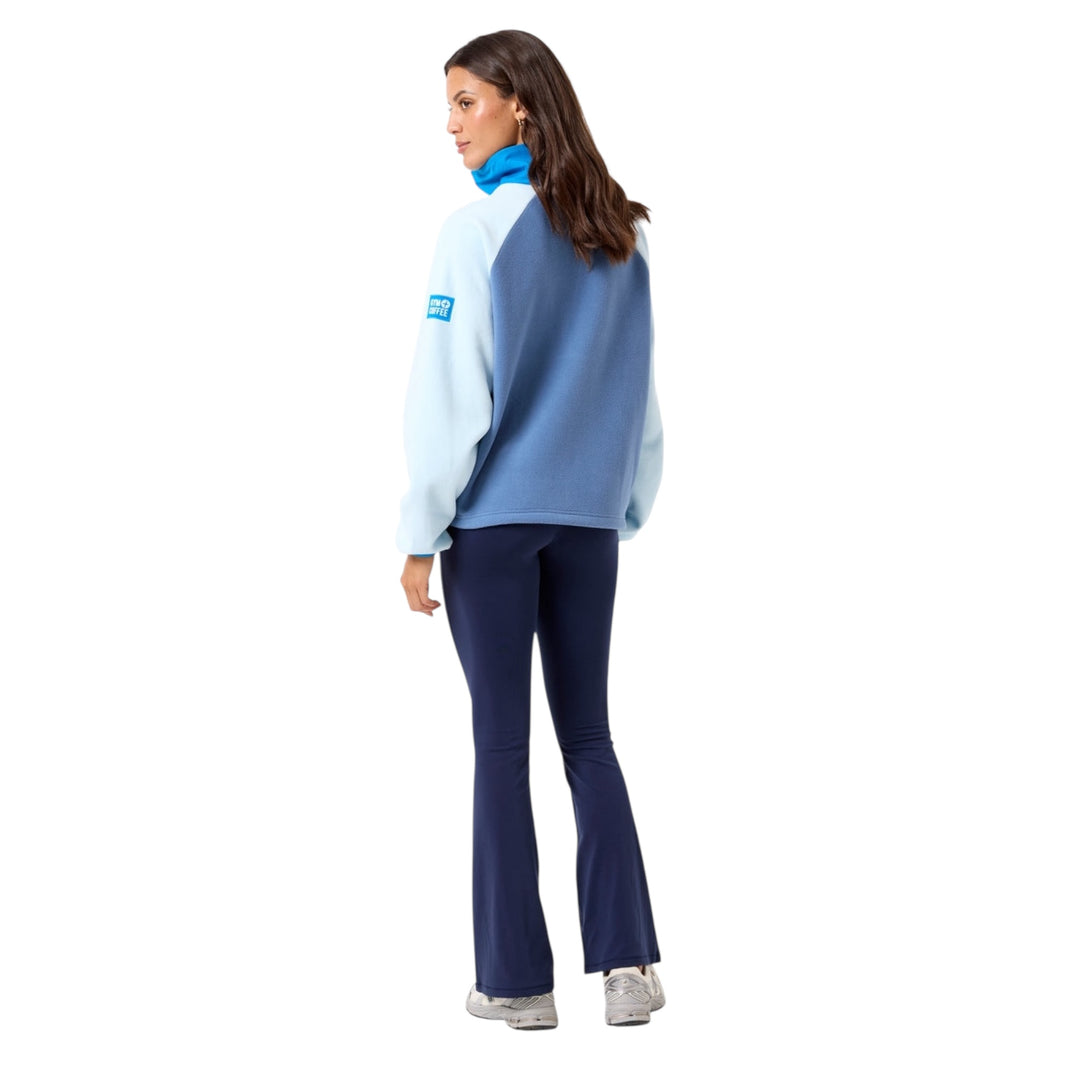 Gym + Coffee Snap Polar Fleece Oasis Blue