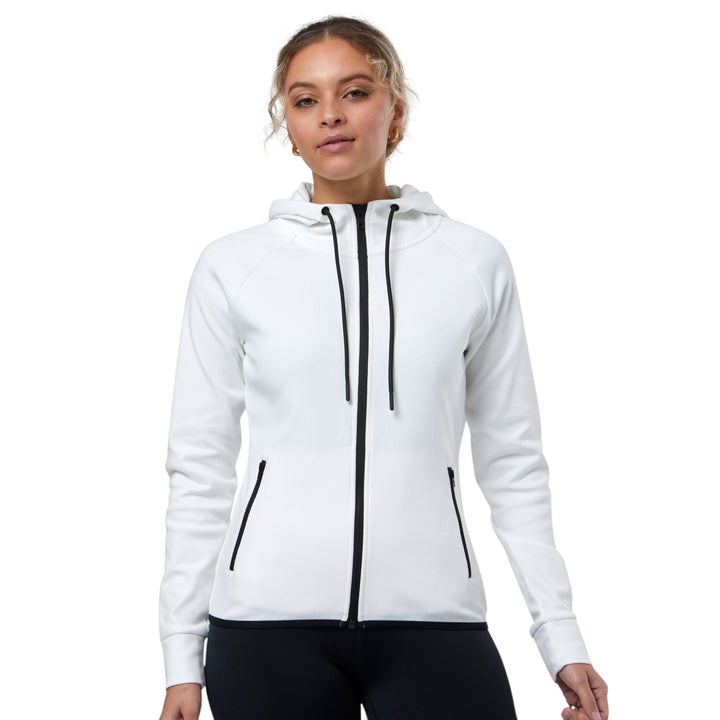 Gym + Coffee Chill Full Zip Hoodie Ultra White