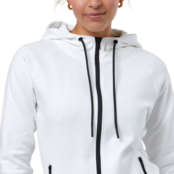 Gym + Coffee Chill Full Zip Hoodie Ultra White