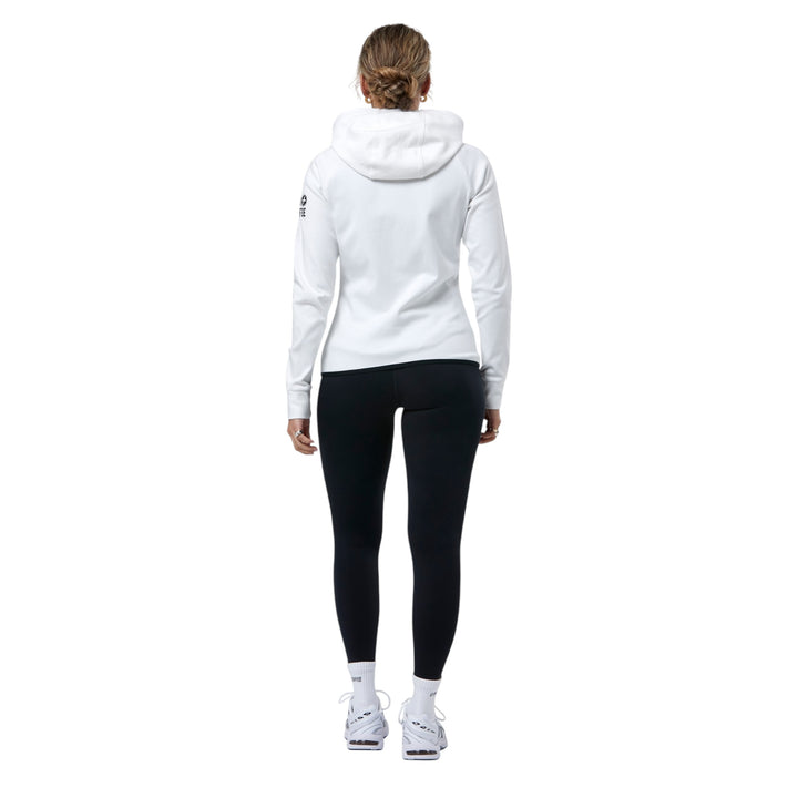 Gym + Coffee Chill Full Zip Hoodie Ultra White