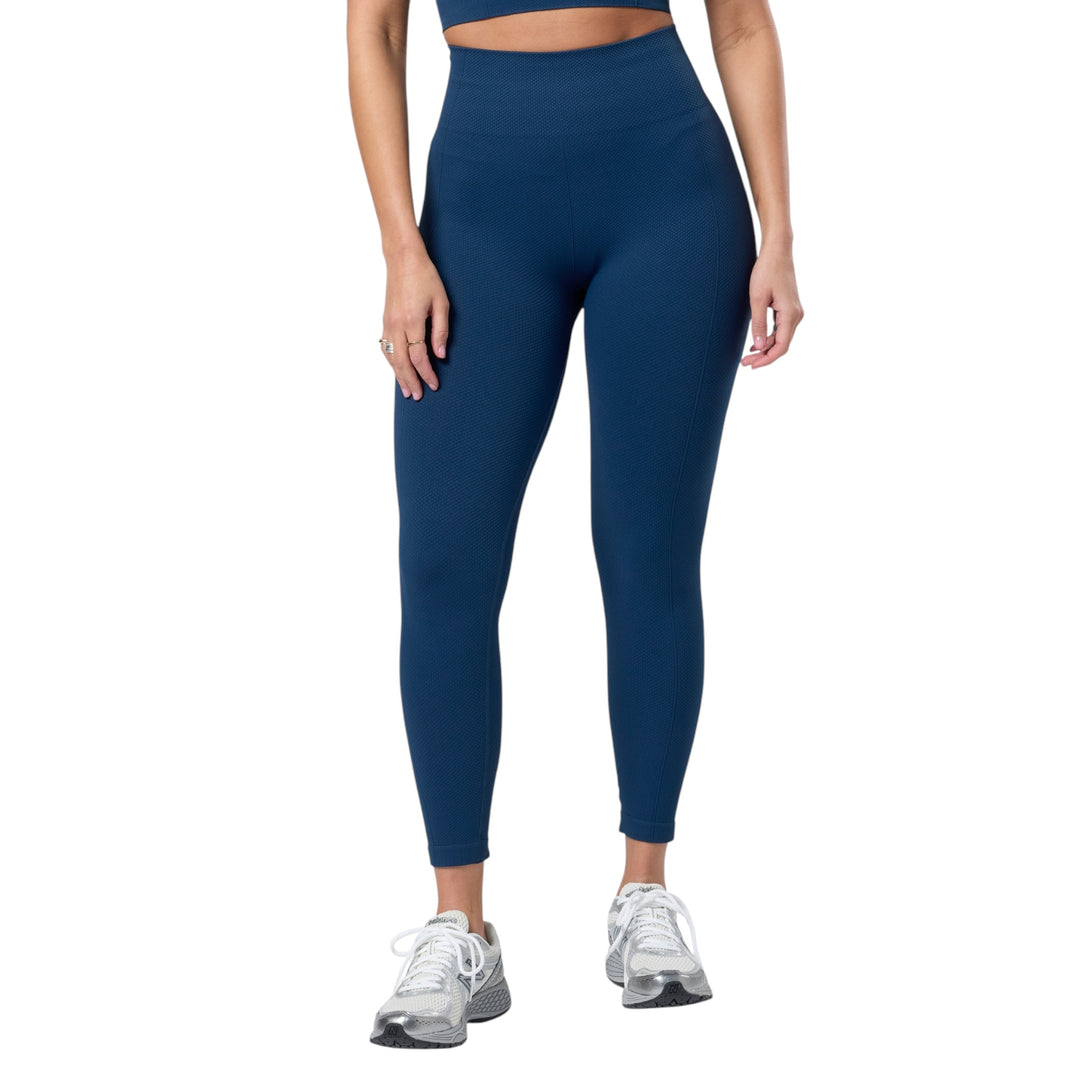 Gym + Coffee Lotus Lounge Leggings Petrol Blue