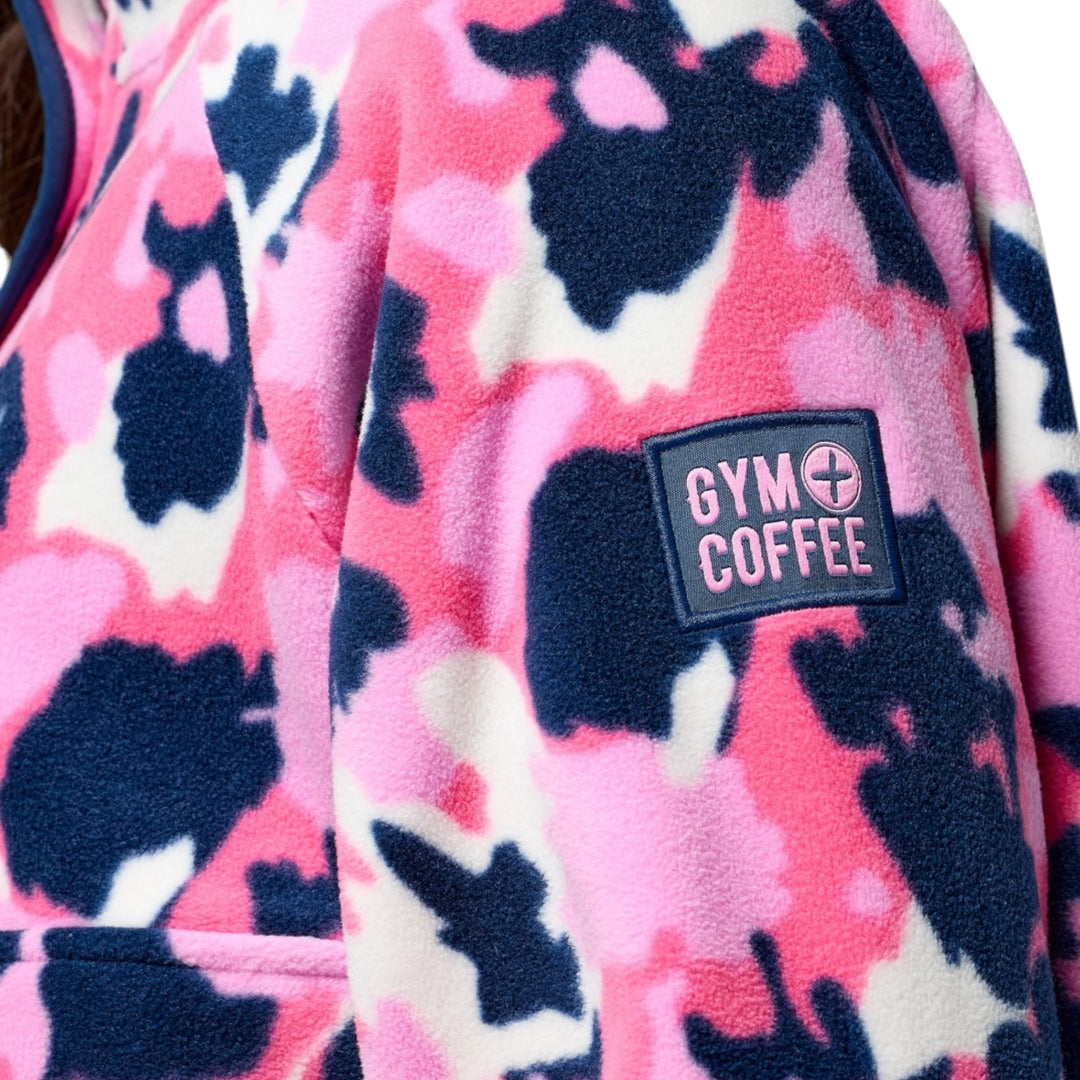 Gym + Coffee Snap Polar Fleece Colour Pop Print