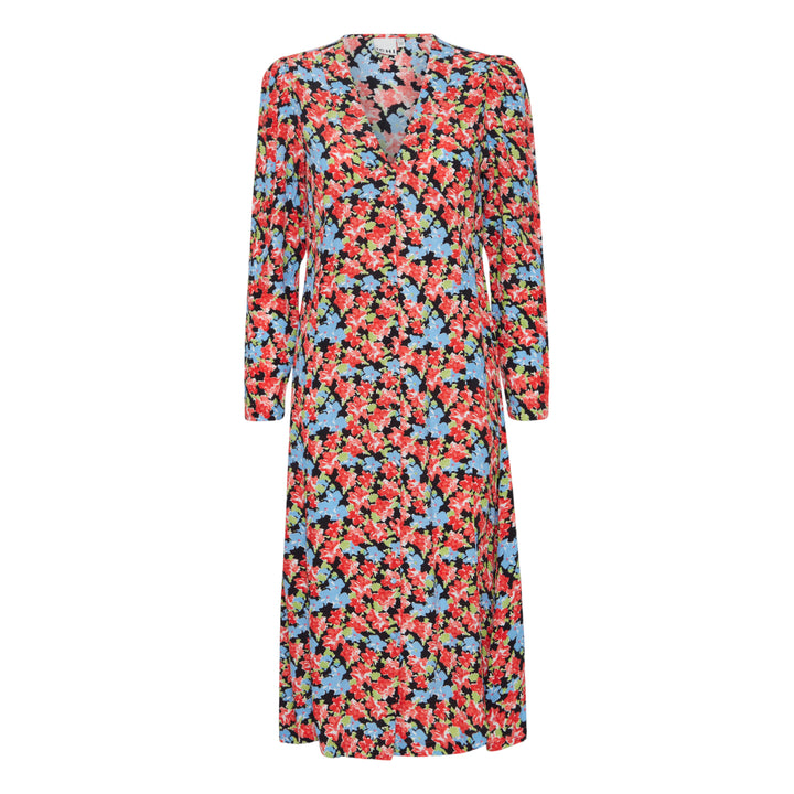 ICHI Rosalie Dress Multi-Flower Print