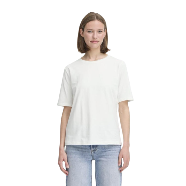 B Young Pamila Half Sleeve Top Off White