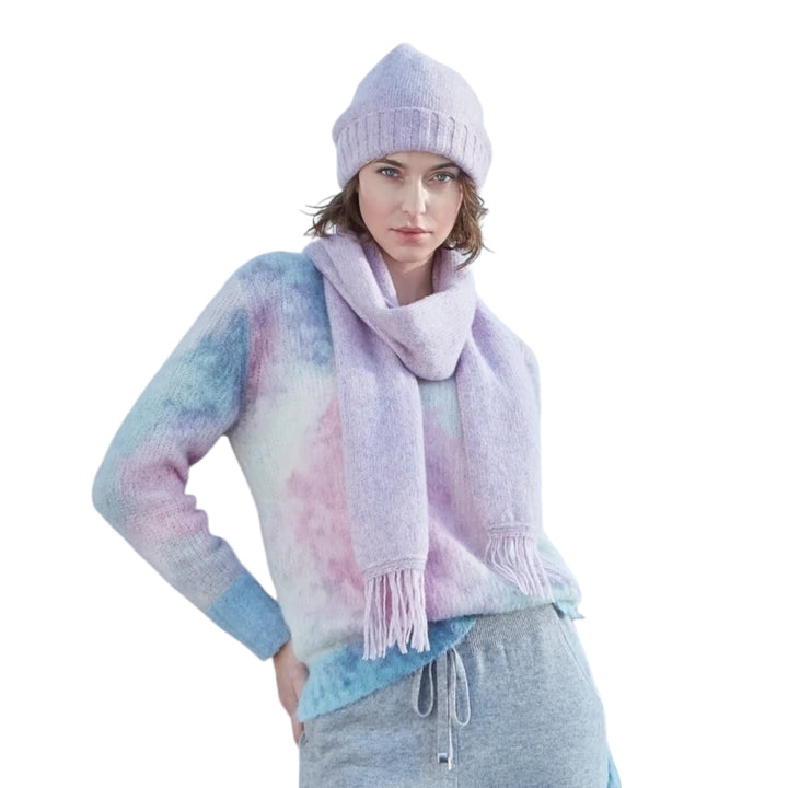 Eve in Paradise Kaira Tie Dye Sweater Watercolour Print