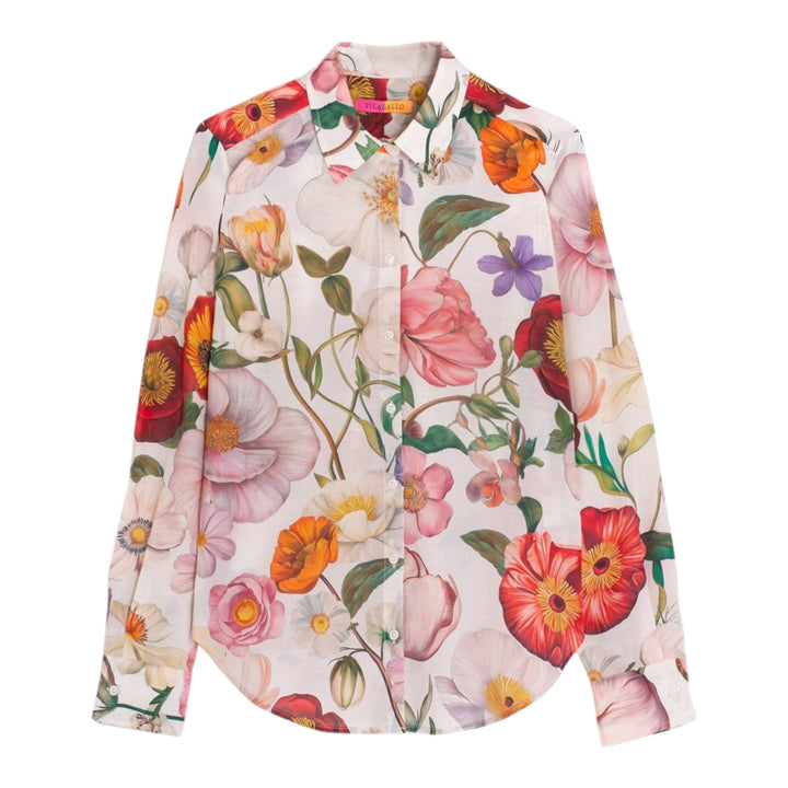 Vilagallo Illustrated Floral Shirt XL Print