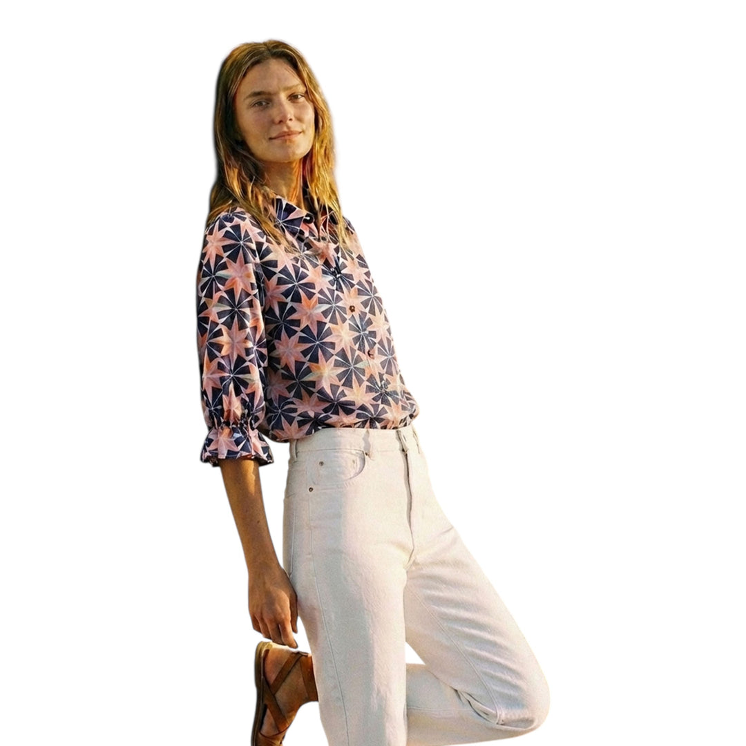 Vilagallo Geometric Star Print Shirt Multicolour