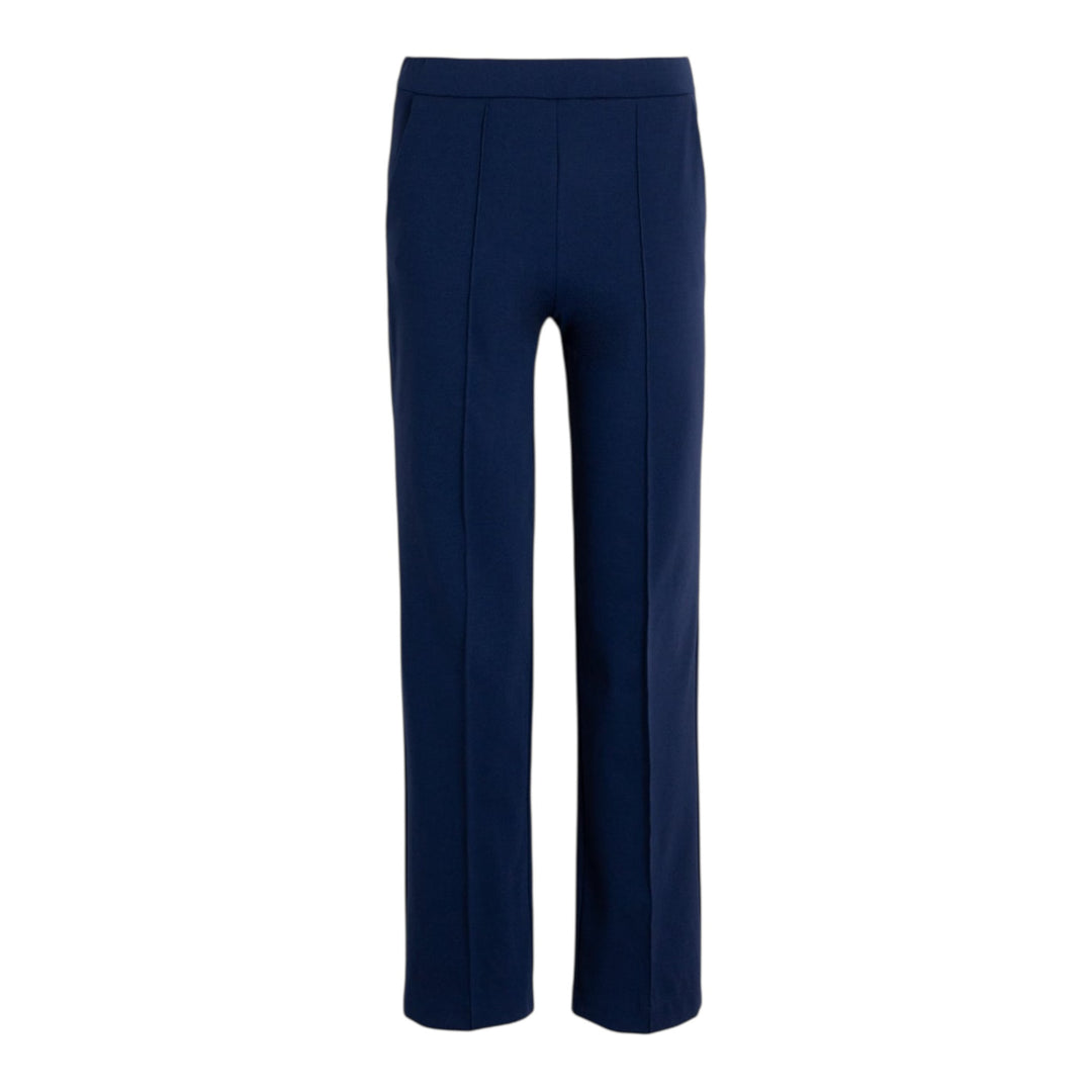 Navy blue pants on a white background