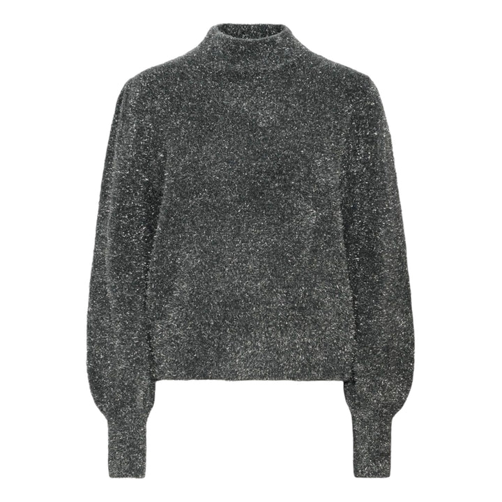 Pulz Jeans Blair Pullover Dark Grey Silver Lurex