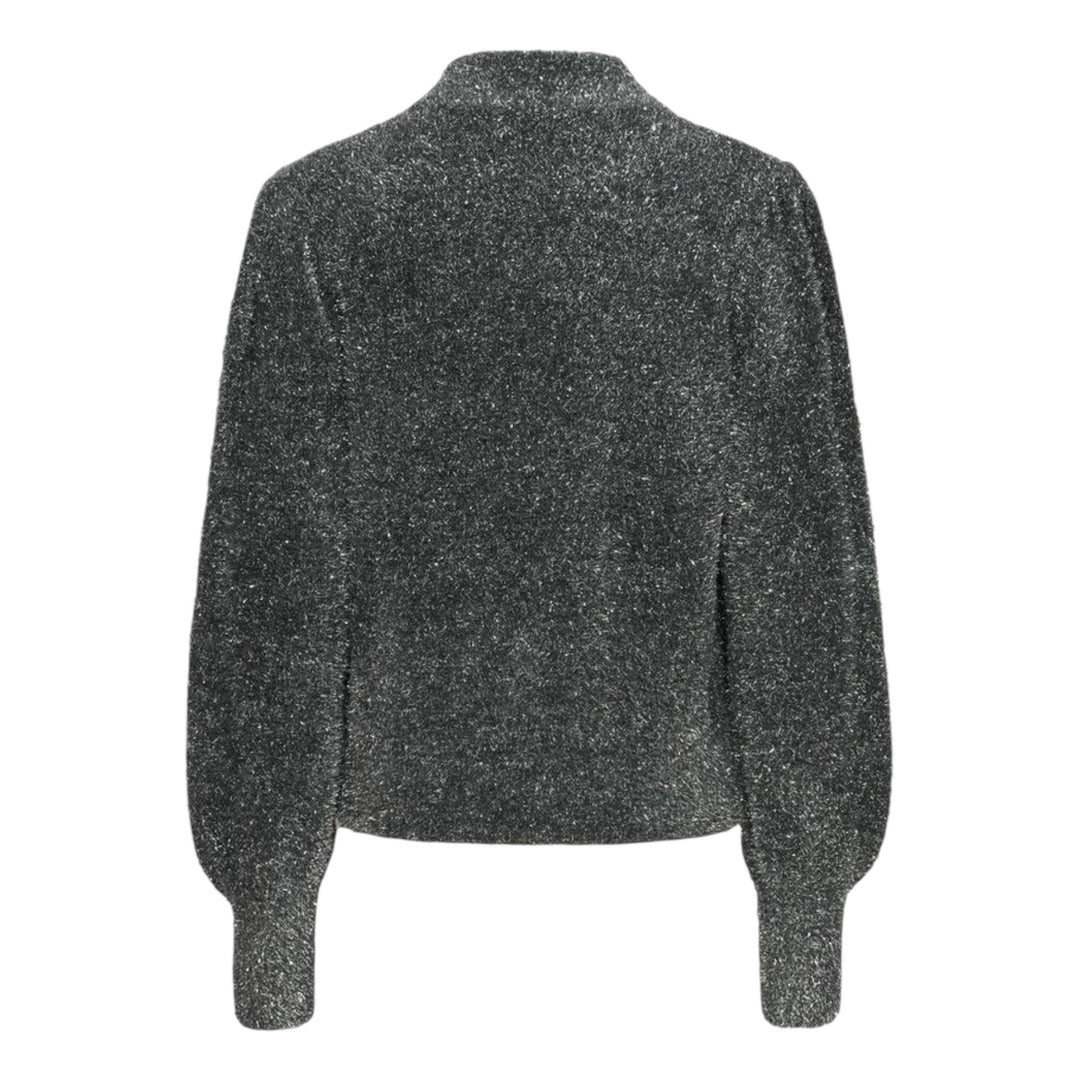 Pulz Jeans Blair Pullover Dark Grey Silver Lurex