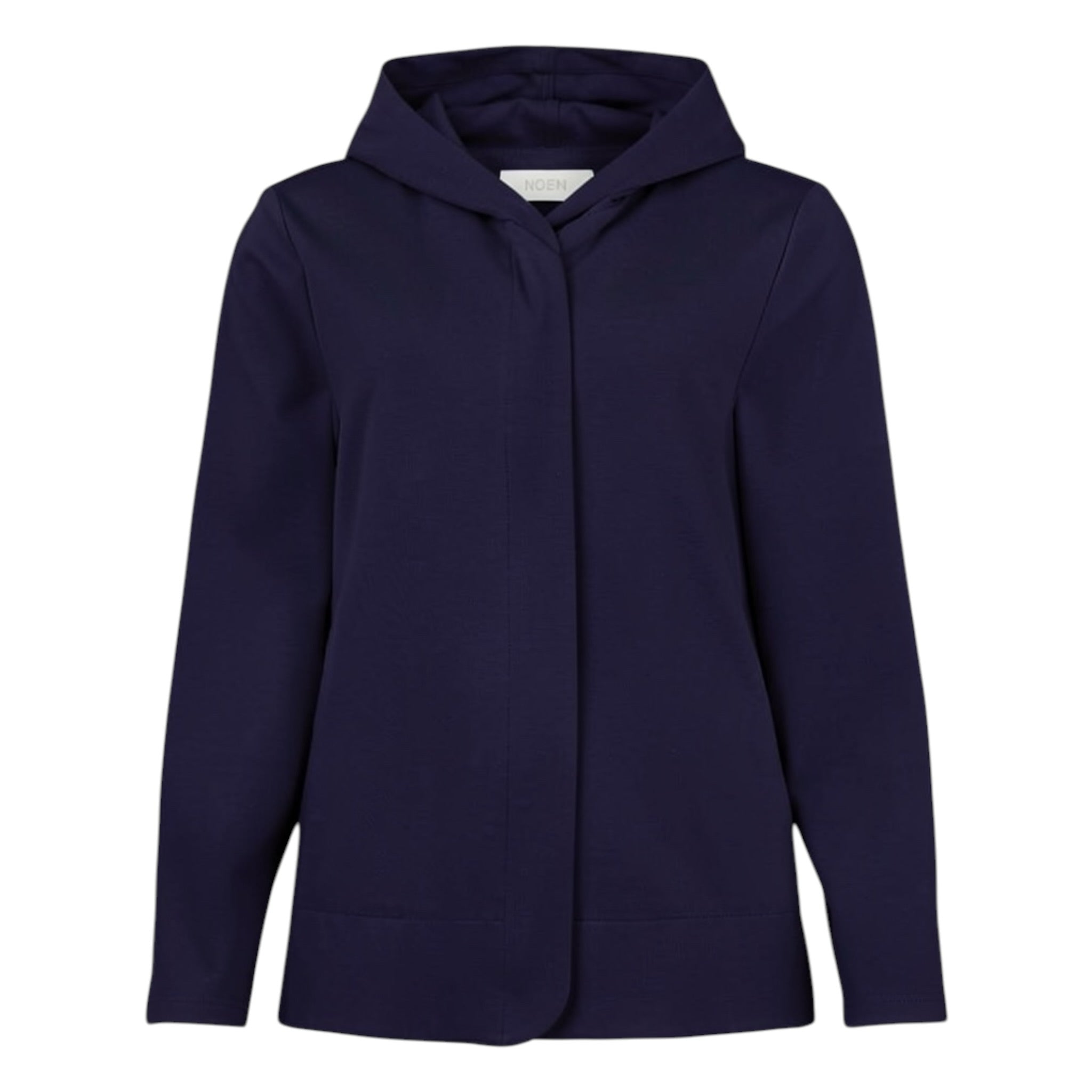 Hooded Jersey Jacket Navy | Noen Jacket – Secret Boutique