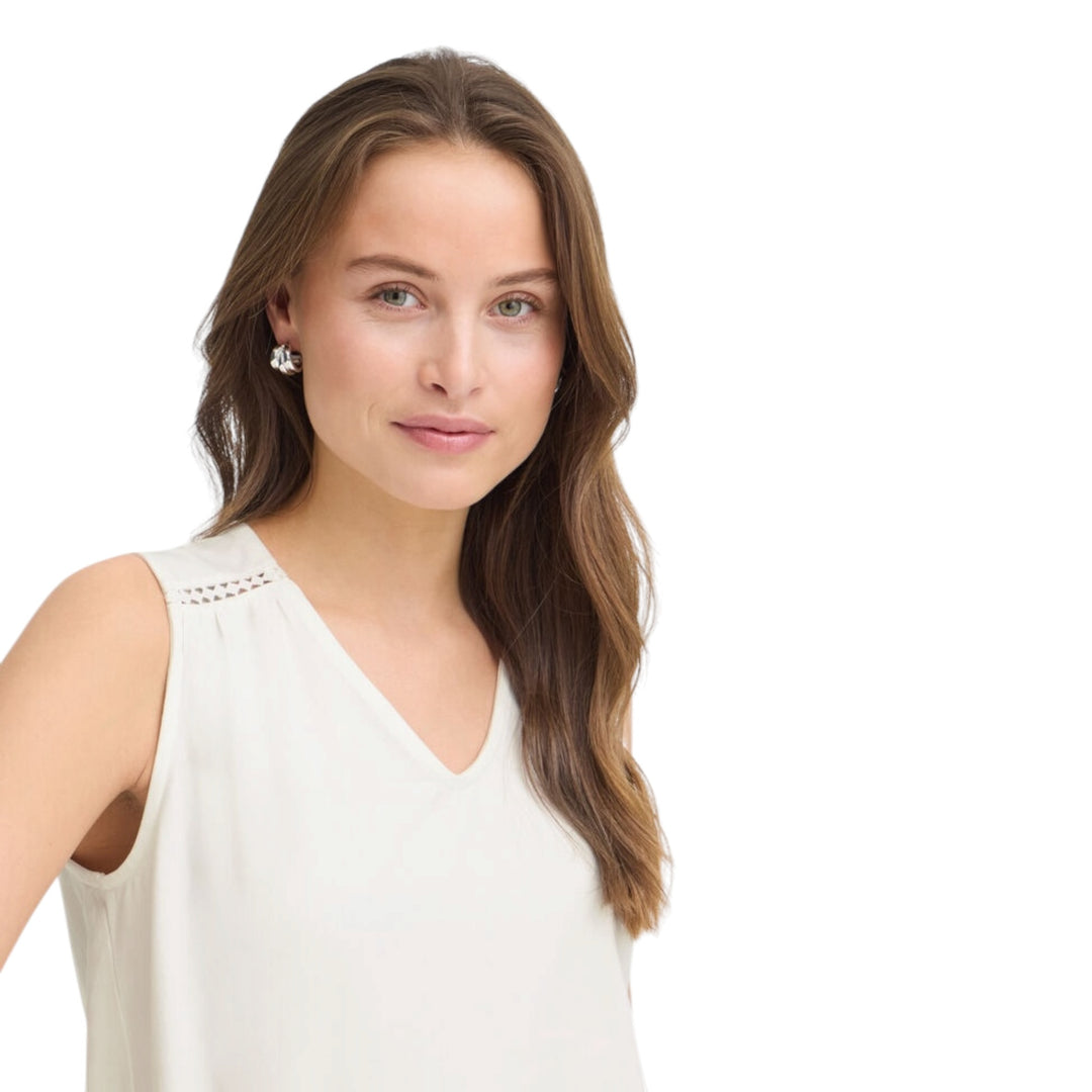 B.Young Pandinna Lace Top Marshmallow