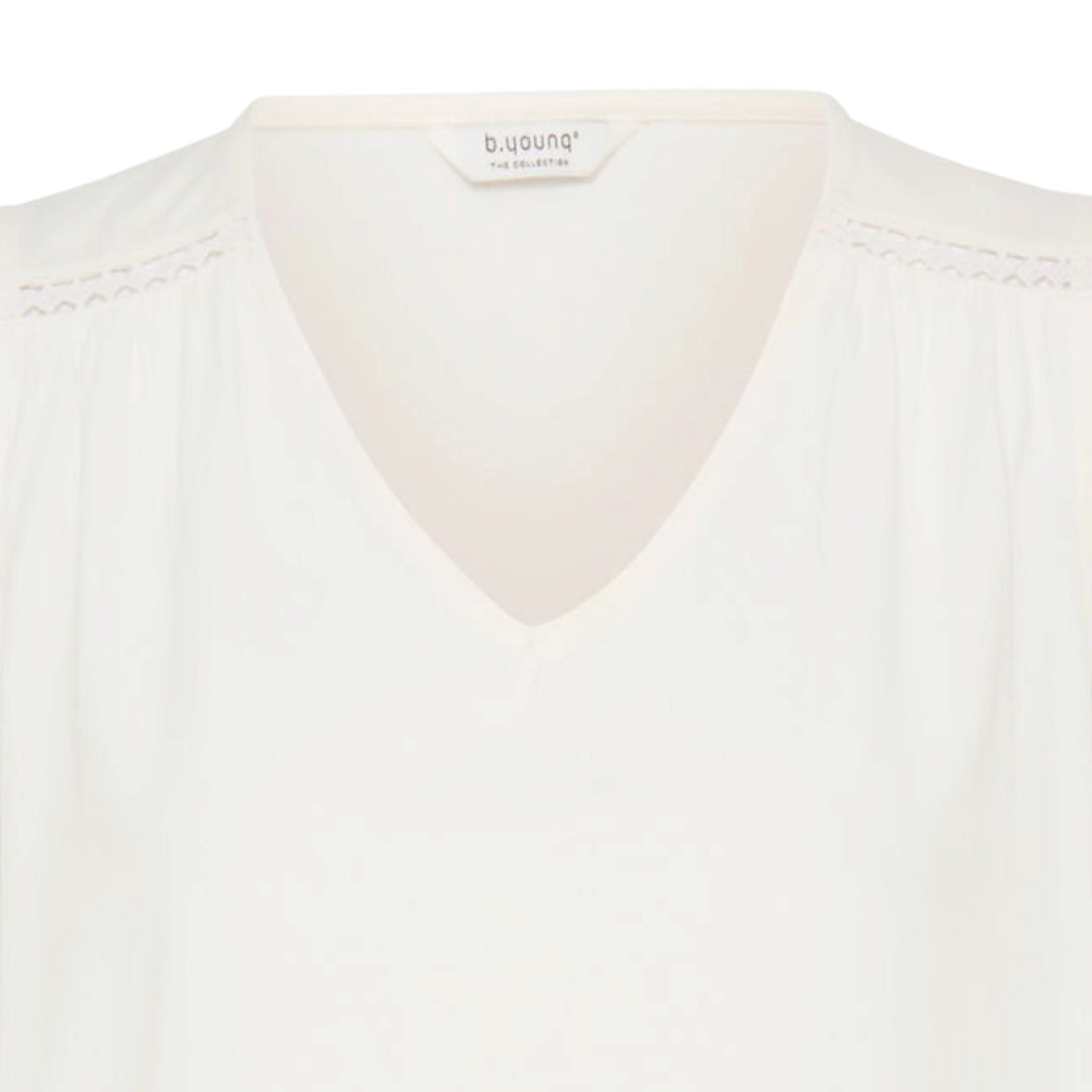 B.Young Pandinna Lace Top Marshmallow