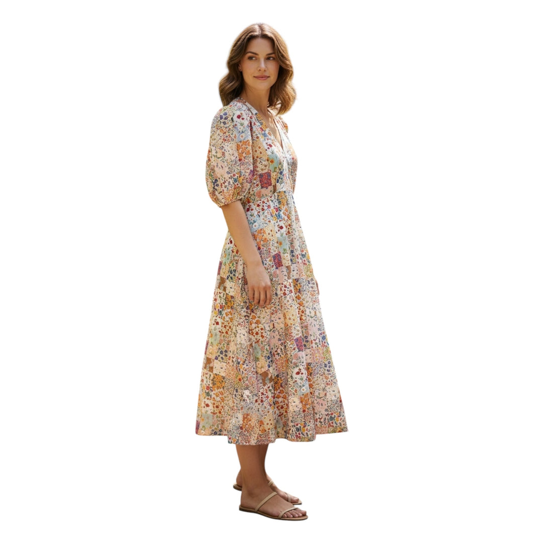 Foil Em-Press You Dress Summer Patchwork