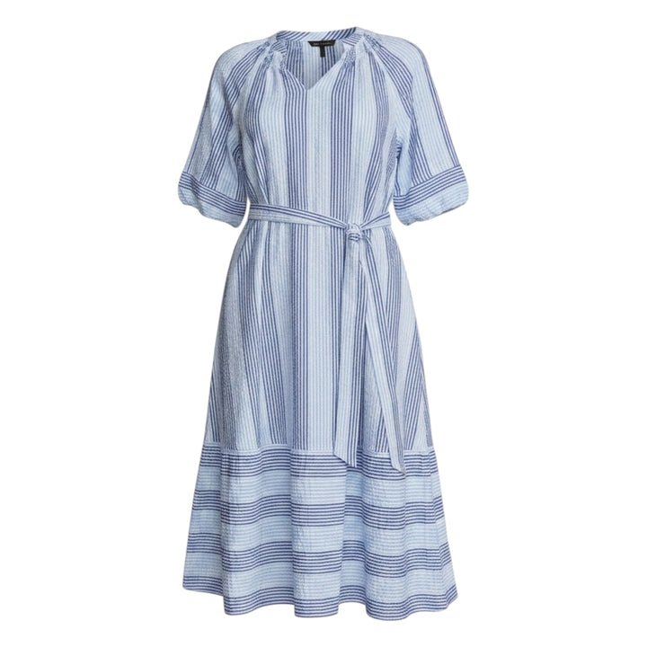 Foil Set The Tone Dress Denim Stripe