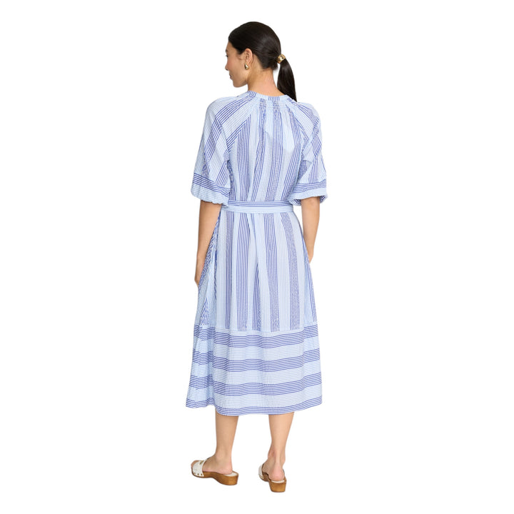 Foil Set The Tone Dress Denim Stripe