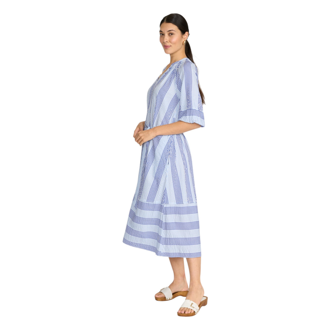 Foil Set The Tone Dress Denim Stripe