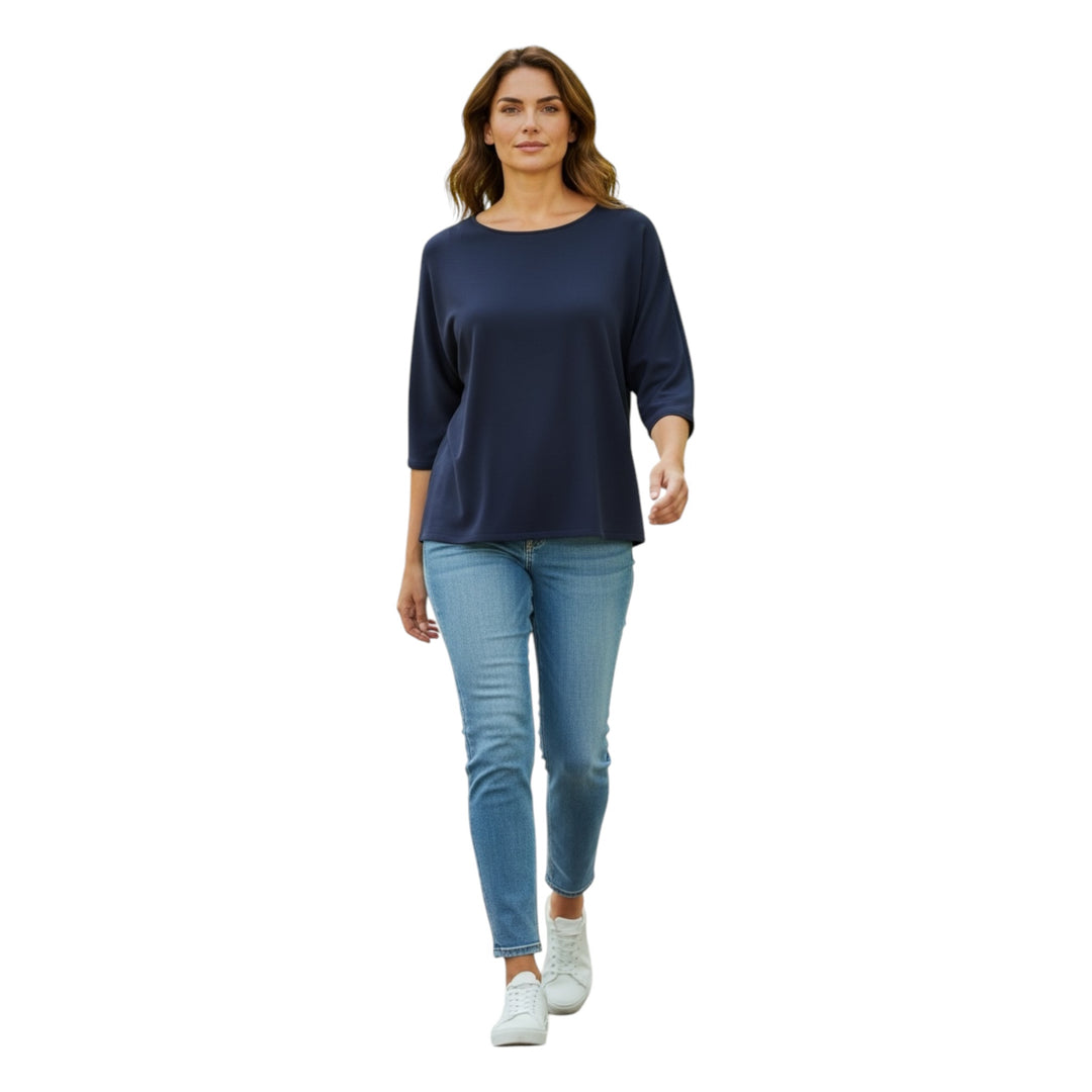 Gollehaug 3/4 Sleeve Sweater Marine