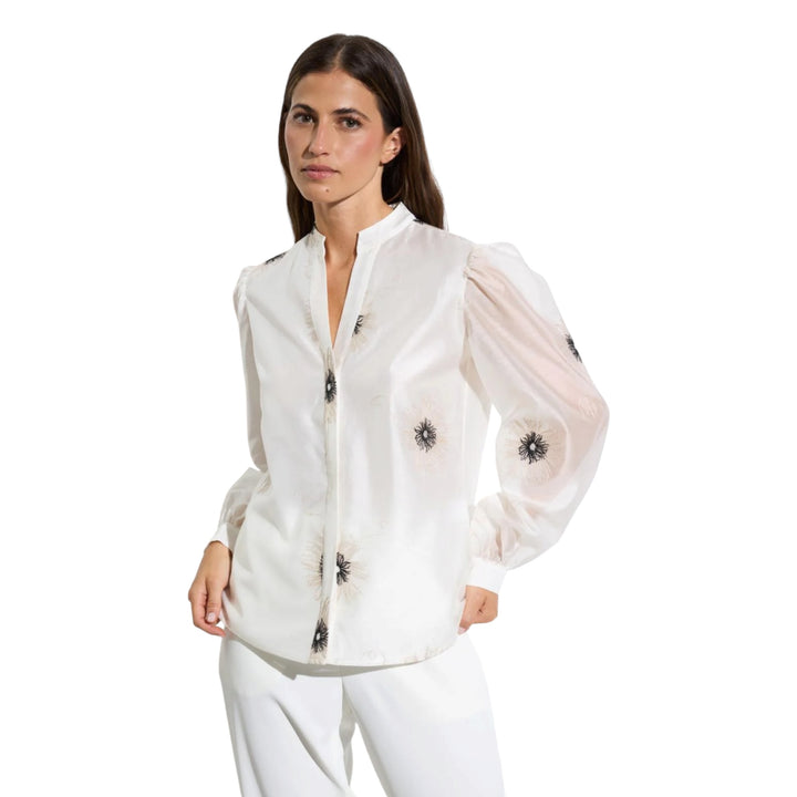 Bariloche Azogue Flower Blouse Off-White