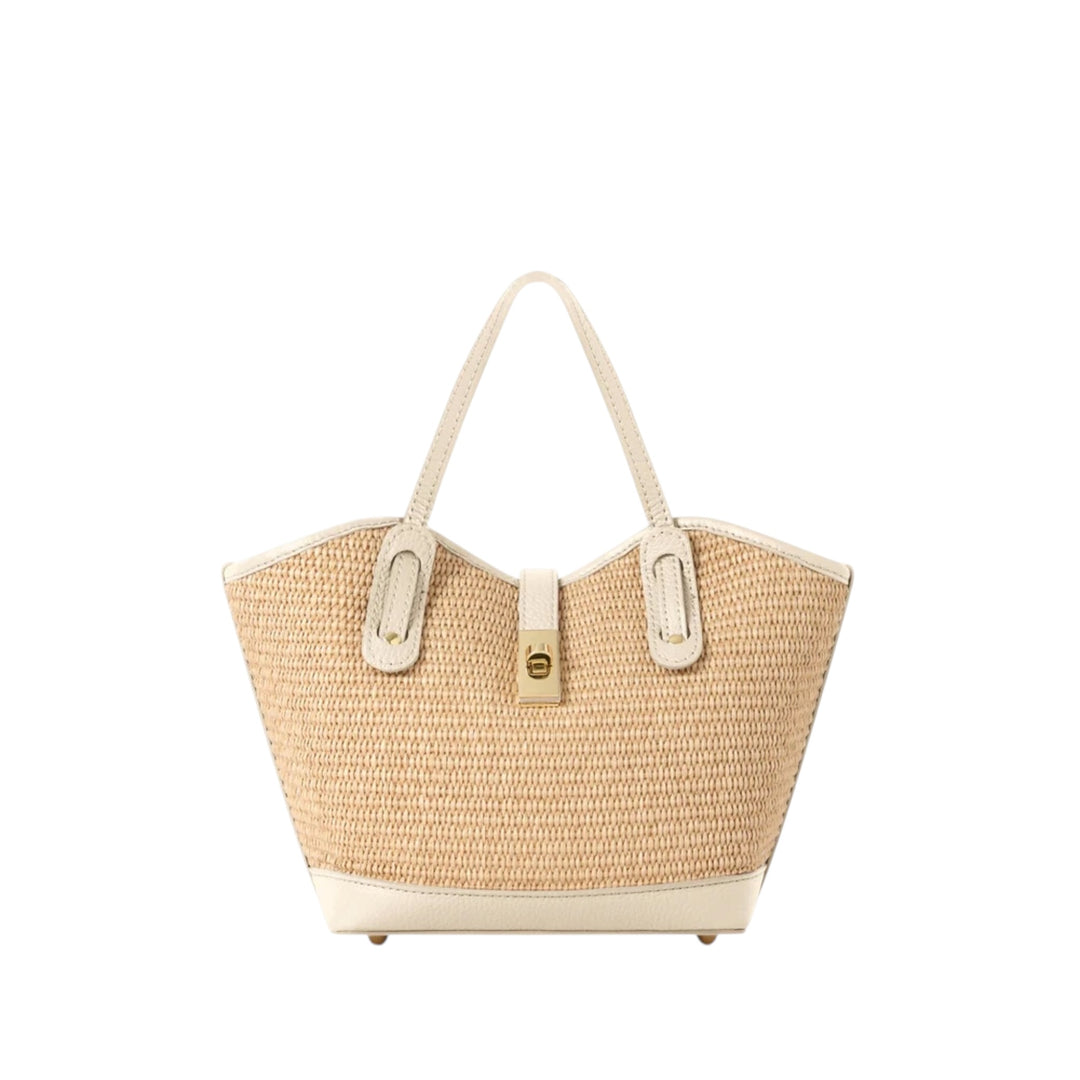 Raffia Tote Bag Cream