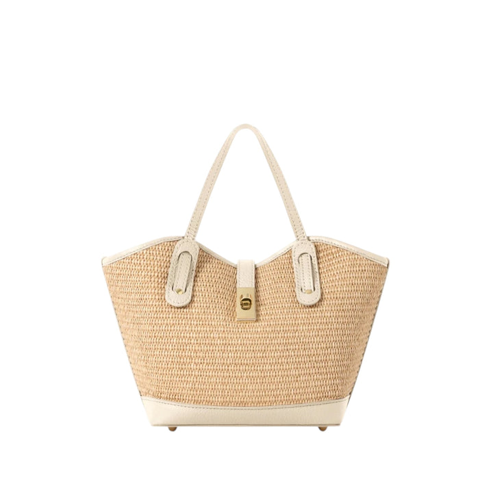 Raffia Tote Bag Cream
