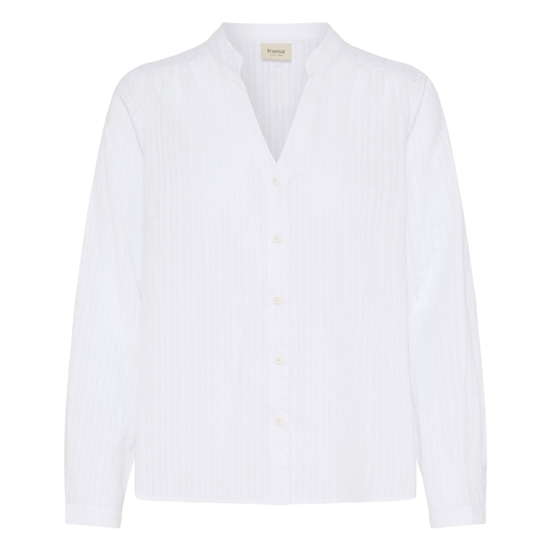 Fransa Riveria Shirt Blanc de Blanc