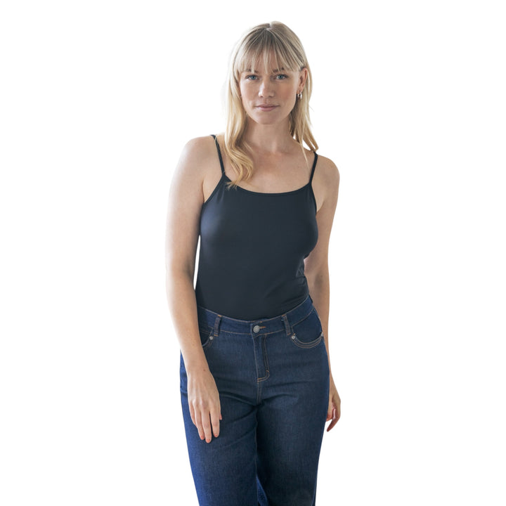 Fransa Krask Vest Top Navy