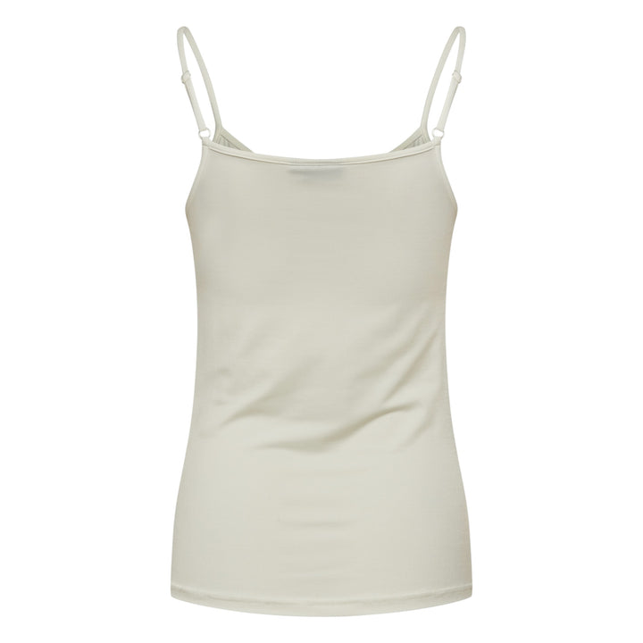 Fransa Krask Vest Top Antique White