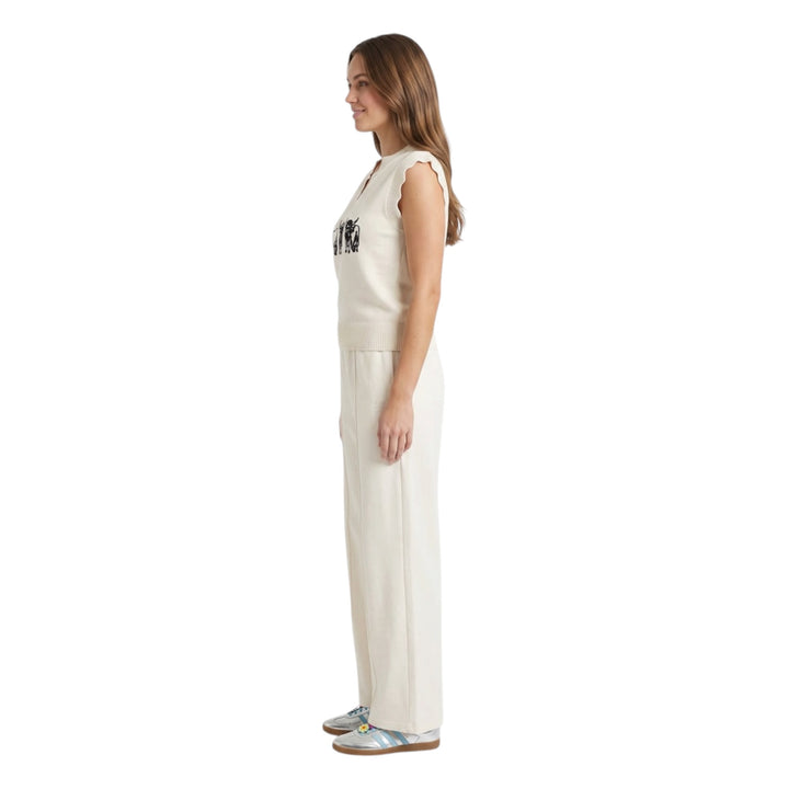 Alice Collins Highland Cattle Slipover Winter White