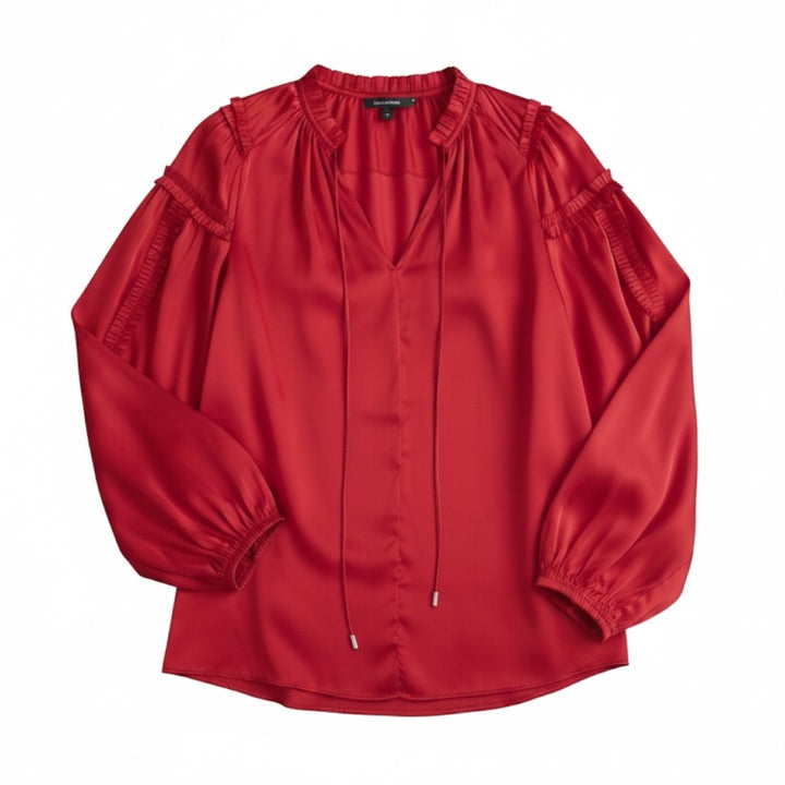 Brave+True Ritz Blouse Cherry