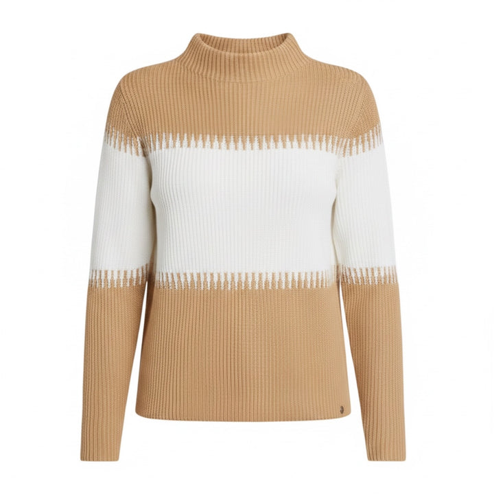 Gollehaug Colourblock Sweater Sand