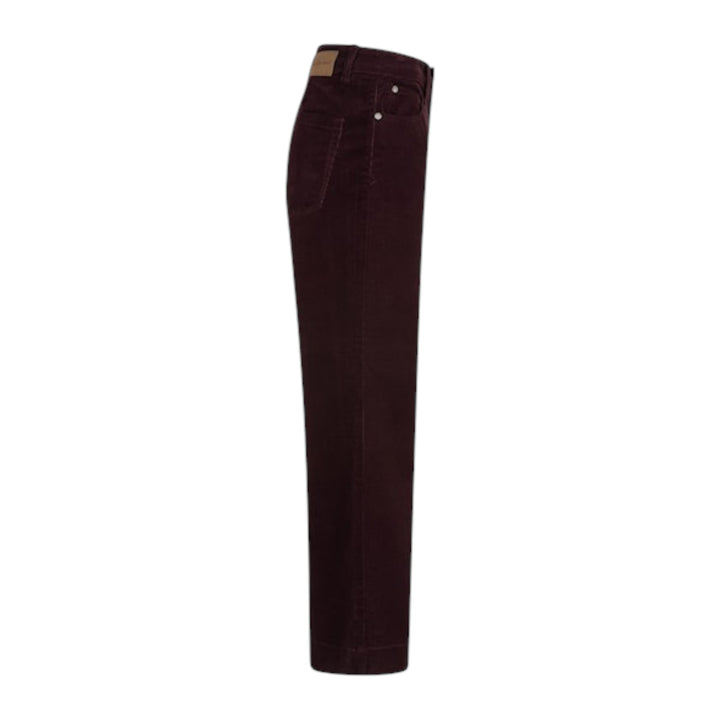 Red Button Conny Fine Cord Trousers Burgundy