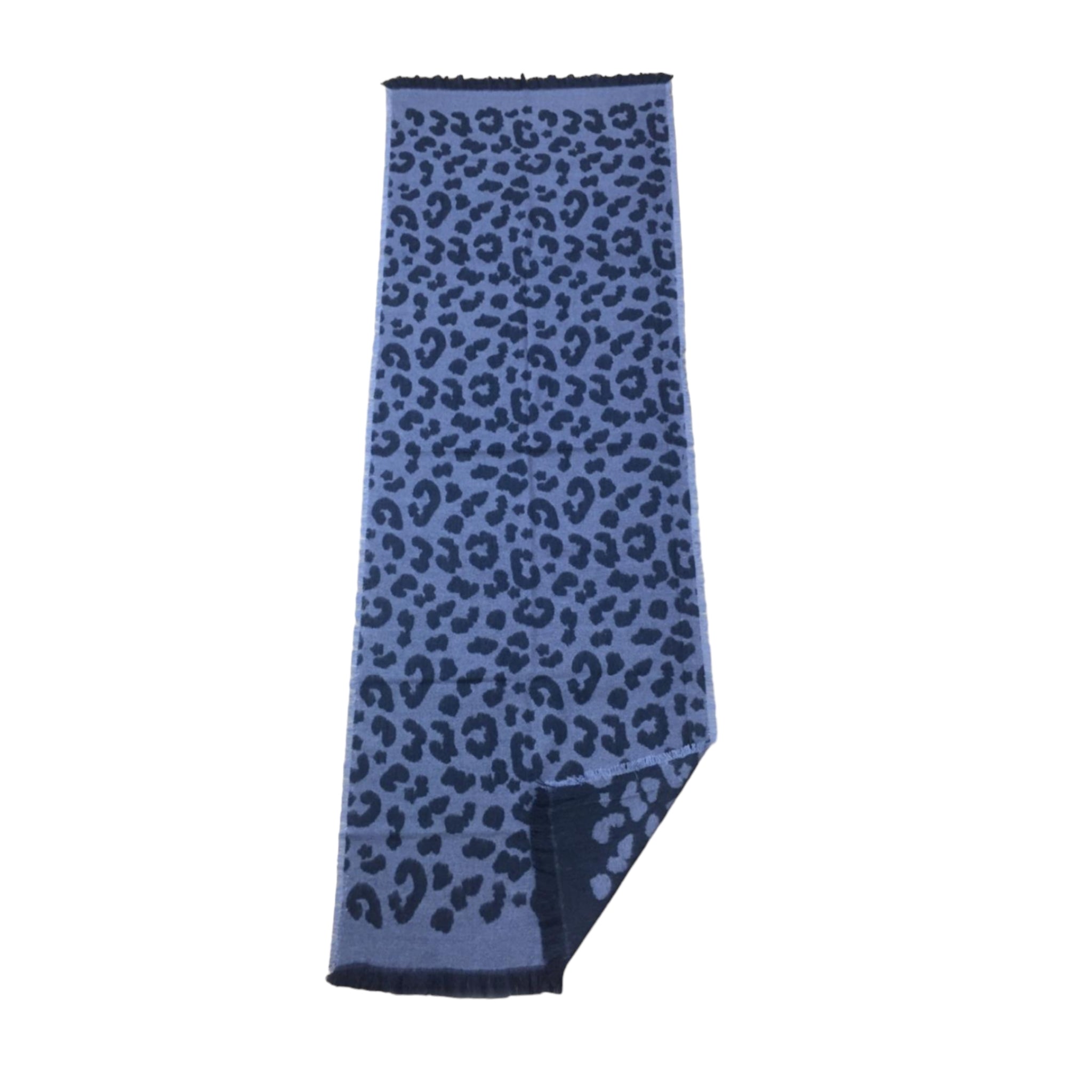 Ombre Blue Animal Print Scarf