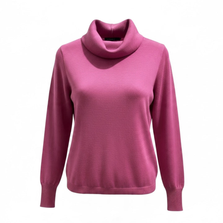 Kris Fashion High Neck Sweater Raspberry
