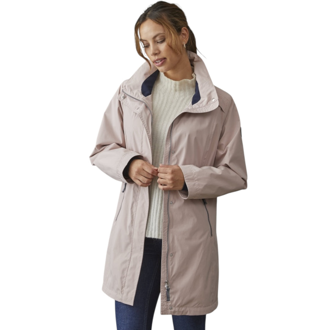 Junge-Lina-Waterproof-Coat-Rose-front