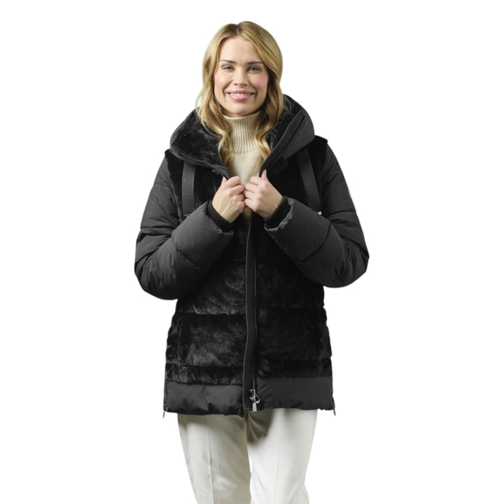 Junge Priscilla Faux Fur Jacket Black