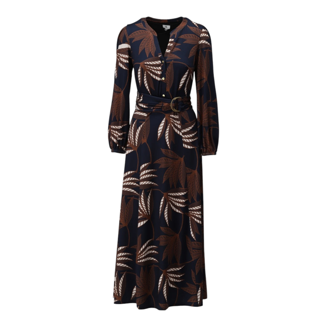 K Design Botanical Print Maxi Dress