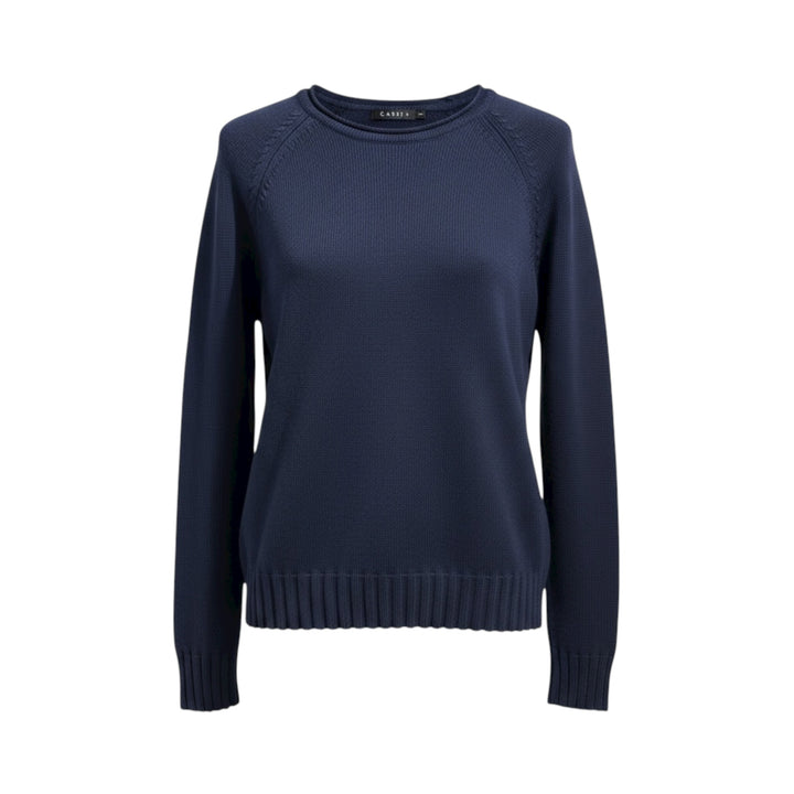 Kris Fashion Cable Knit Sweater Marine